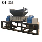 Shredder Plastig Gwastraff Bwyd Siafft Dwbl